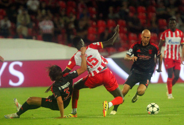 Bajnokok Ligája: A Benfica 2:1-re legyőzte a házigazda Crvena zvezdát - A cikkhez tartozó kép