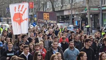 Vučić kegyelmet adott a blokádok során őrizetbe vett tiltakozóknak - A cikkhez tartozó kép