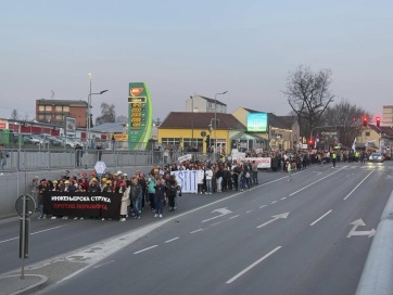 Ma érkeznek Újvidékre a Szabadkáról Belgrádba tartó tiltakozó diákok - A cikkhez tartozó kép