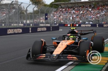 Ausztrál Nagydíj: Norris vezérletével a McLarené a rajtrács első sora - A cikkhez tartozó kép