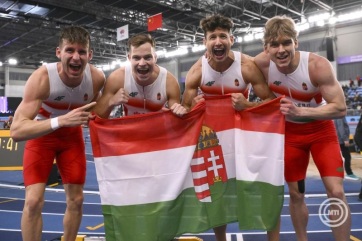 Fedettpályás atlétikai vb: Országos csúccsal bronzérmes a magyar férfi 4x400-as váltó - A cikkhez tartozó kép