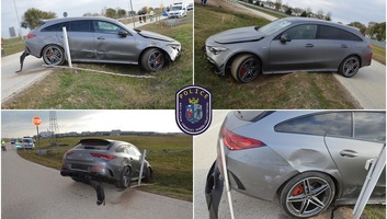 Kiváncsi volt, mit tud a kocsi: Totálkárosra tört egy luxusautót a Mercedes-gyárlátogatáson egy egyetemista - illusztráció