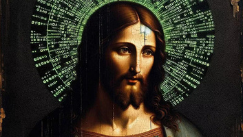 Mesterséges intelligencia által készített Jézus hologram gyóntat egy svájci templomban - illusztráció